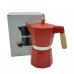 Cafetera Mokka Estilo Nordico - 9 pocillos roja
