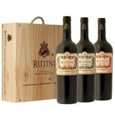 La Rural Rutini Caja de Madera x 3 C. Sauvignon C. Sauvignon - C. Franc - Malbec