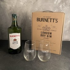 Gin Burnetts London Dry Estuche Con Vasos