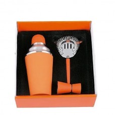 Set Coctelera x 3 piezas Rubber Naranja 550ml